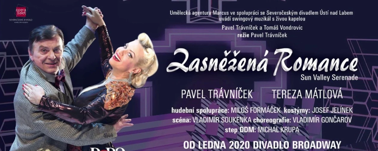 muzikál ZASNĚŽENÁ ROMANCE v Divadle Broadway - Akce a události dne 28. Dubna - na Praha na Dlani