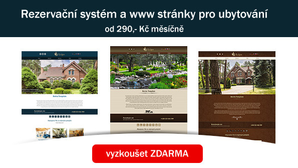 www stránky pro ubytování a rezervační systém - Reklama v Praze - propagační banner Praha na Dlani